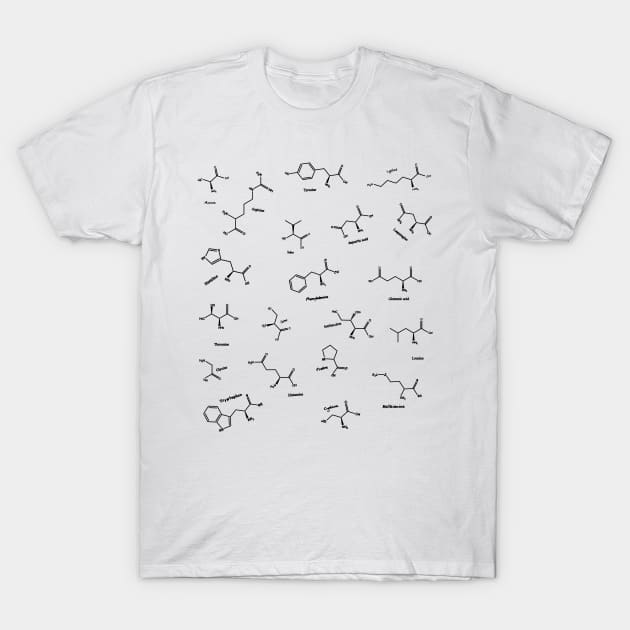 Amino Acids T-Shirt by Polyart